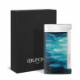 Isqueiro « S.T. Dupont » Slim 7 Geode azul e cromado
