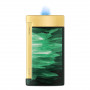 Isqueiro « S.T. Dupont » Slim 7, geoda verde e dourada