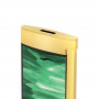 Isqueiro « S.T. Dupont » Slim 7, geoda verde e dourada
