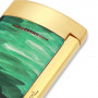 Isqueiro S.T. Dupont MiniJet Geode verde e dourado