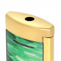 Accendino S.T. Dupont e MiniJet Geode verde e dorato