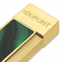 Isqueiro « S.T. Dupont » Twiggy Geode verde e dourado