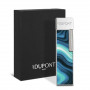 S.T. Dupont 's Twiggy Geode Lighter in Blue and Chrome