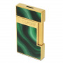Isqueiro « S.T. Dupont » Slimmy Geode verde e dourado