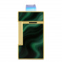 Encendedor « S.T. Dupont » Slimmy Geoda verde y dorado