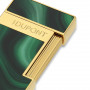 Briquet S.T. Dupont Slimmy Géode vert et or
