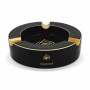 Cenicero para puros « S.T. Dupont » redondo XL, negro dorado, Cohiba 60