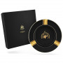 S.T. Dupont Round XL Black and Gold Cohiba 60 Cigar Ashtray