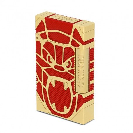 S.T. Dupont, Line 2, Orlinski Red and Gold Limited Edition 2026 Lighter