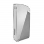 Lotus Diagonal Storm Lighter in Matte Gray and Chrome