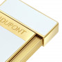 Slimmy Lighter White Design with Gold Accents S.T. Dupont
