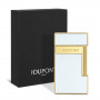 Diseño blanco con detalles dorados del encendedor Slimmy S.T. Dupont