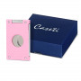 Caseti Paris -Zigarrenabschneider mit zwei Klingen, in Rosa