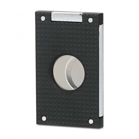 Caseti Slim Double-Blade Cigar Cutter, Black