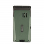 Briquet cigare double flamme avec accessoires intégrés vert