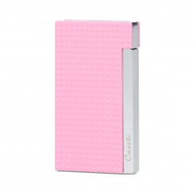 Caseti Cigar Lighter in Textured Pink and Chrome