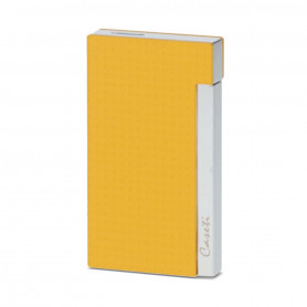 Briquet pour Cigare Caseti Jaune Texturé et Chrome