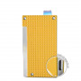 Briquet pour Cigare Caseti Jaune Texturé et Chrome