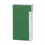 Briquet Caseti Vert Texturé et Chrome