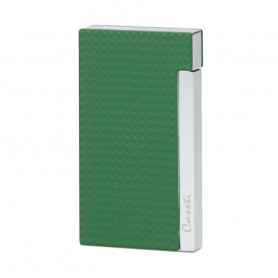 Caseti Green Textured and Chrome Lighter
